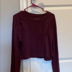 Long sleeve maroon shirt